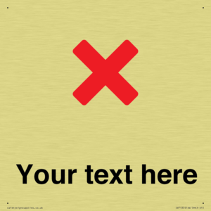 Custom plain background, red cross sign